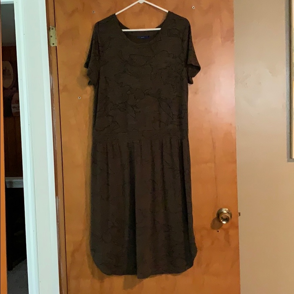 Olive green dress